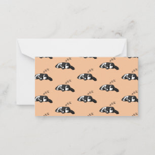 Carte De Correspondance Chien couchant ZZZ Anglais Springer Espagnol Anima