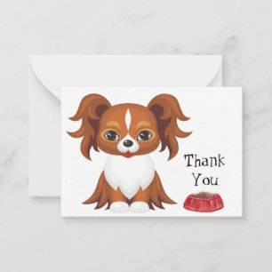 Carte De Correspondance Chien papillon