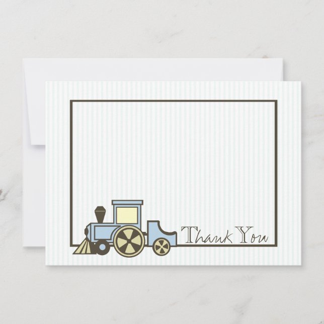 Carte De Correspondance Choo Choo Baby Merci plat (Devant)