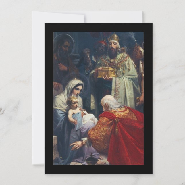 Carte De Correspondance Christmas Card for Epiphany (Devant)