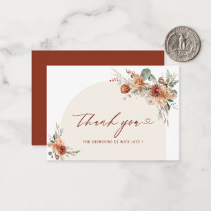 Carte De Correspondance Chute en amour fleurs aquarelle nuptiale
