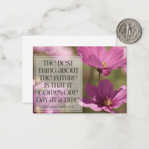 Carte De Correspondance Citation Inspirationnelle d'Abraham Lincoln "L'ave