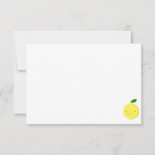 Carte De Correspondance Citron de dessin animé mignon Vierge