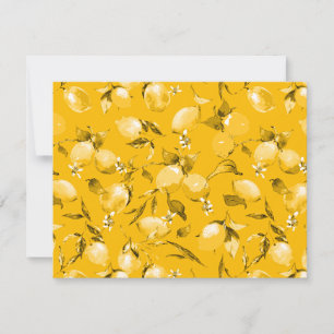 Carte De Correspondance citrons aquarelle 10