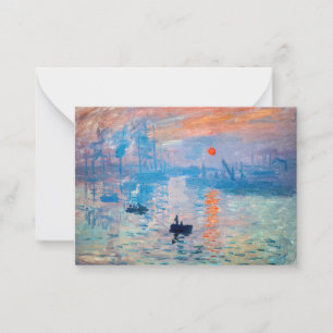 Carte De Correspondance Claude Monet - Impression, lever de soleil