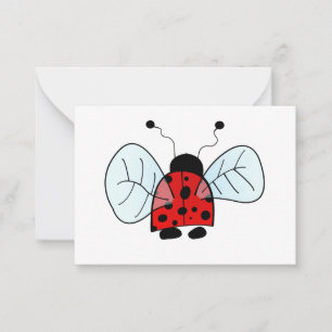 Carte De Correspondance Coccinelle