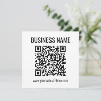 Code QR personnalisable et nom commercial