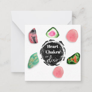 Carte De Correspondance *~* Coeur Chakra Elixir Pierres AP64