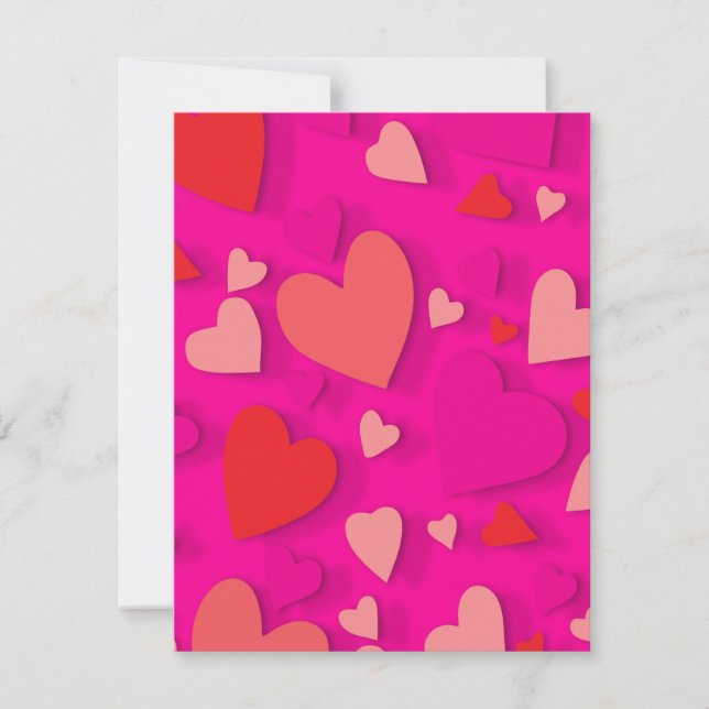 Carte De Correspondance Cœur en papier décoratif 2 (Devant)