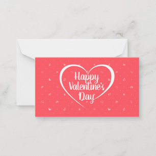 Carte De Correspondance Coeurs et points