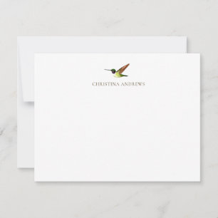 Carte De Correspondance Colibri d'Anna personnalisé