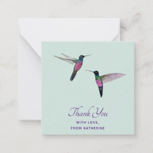 Carte De Correspondance Colibri de Merci personnalisé