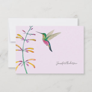 Carte De Correspondance Colibri personnalisé