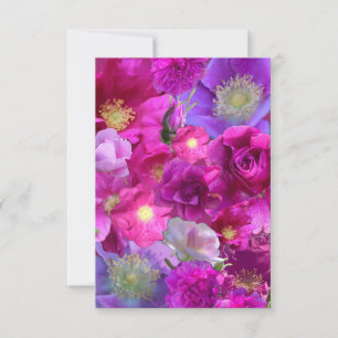 Carte De Correspondance Collage de rose sauvage