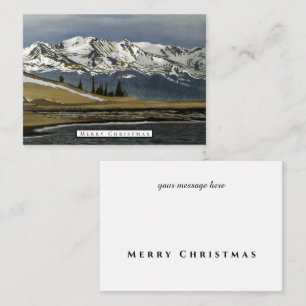 Carte De Correspondance Colorado Mountain Neige d'hiver