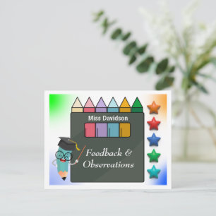 Carte De Correspondance Commentaires de l'enseignant Commentaire de l'élèv