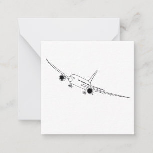 Carte De Correspondance Conception de l'avion