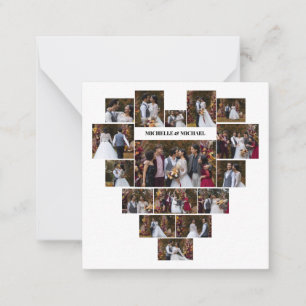 Carte De Correspondance Concevez Votre Propre Collage De Photos En Forme D