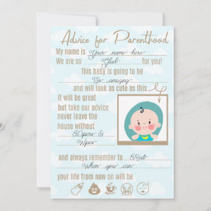 Carte De Correspondance Conseil baby shower