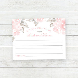 Carte De Correspondance Conseil du Mariage de Rose vintage rose