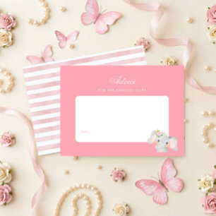 Carte De Correspondance Conseils de parentalité pour bébé éléphant élégant