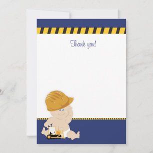 Carte De Correspondance Construction Baby (Navy Blue) Appartement Merci no