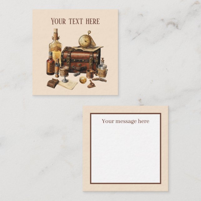 Carte De Correspondance Cool Bourbon ajouter un message (Devant / Derrière)