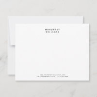 Coordonnées de contact de nom minimaliste moderne