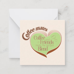 Carte De Correspondance Copains de café