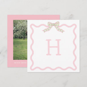 Carte De Correspondance Coquette Christmas Wavy Photo Card