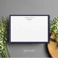 Correspondance chic moderne petit Denim bleu