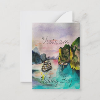 Carte De Correspondance Coucher de soleil à Halong Bay Vietnam Coque-Mate