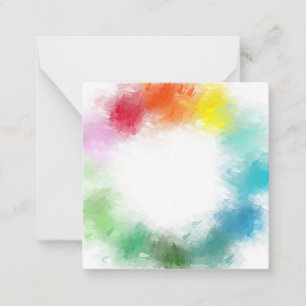 Carte De Correspondance Couleurs Arc-en-ciel Abstraites et créatives Modèl