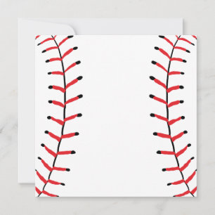 Carte De Correspondance Couture de baseball de style sportif thème basebal