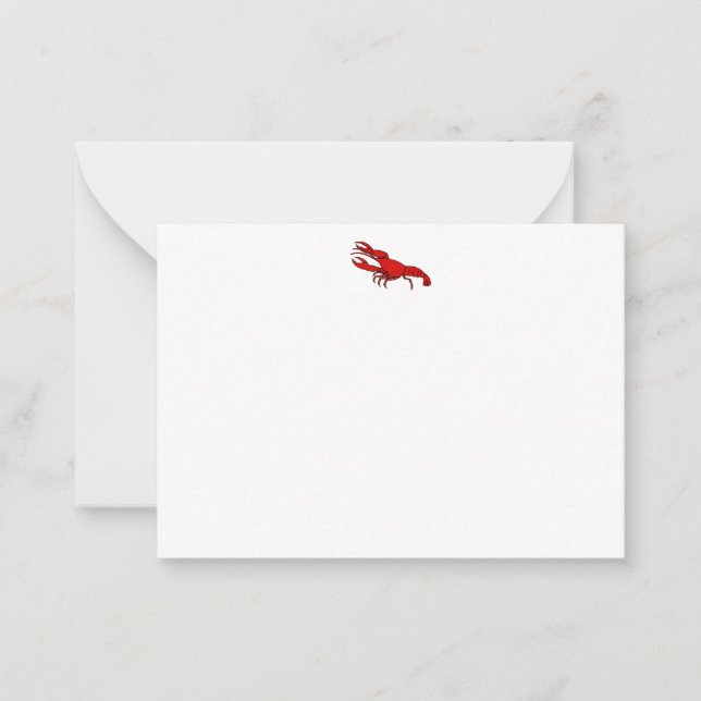 Carte De Correspondance Crawfish (Devant)