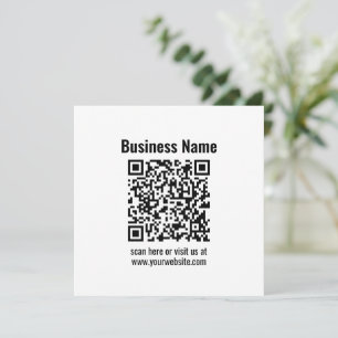 Carte De Correspondance Create Your Own QR Code Transperant