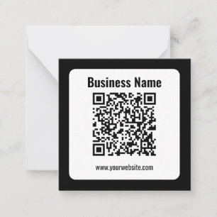 Carte De Correspondance Create Your Own QR Code Transperant