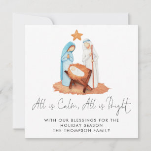 Carte De Correspondance Crèche, Vacances Calmes