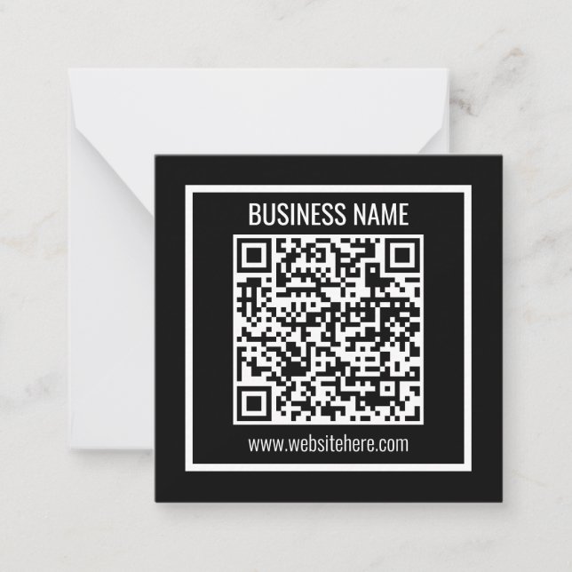 Carte De Correspondance Créer un code QR moderne instantanément (Devant)