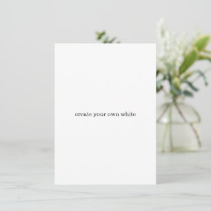 Carte De Correspondance créez votre propre blanc