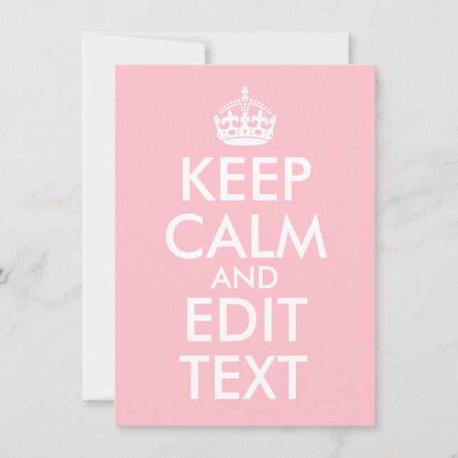 Carte De Correspondance Créez votre propre calme et continuez (Devant)