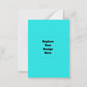 Carte De Correspondance Créez votre propre cyan