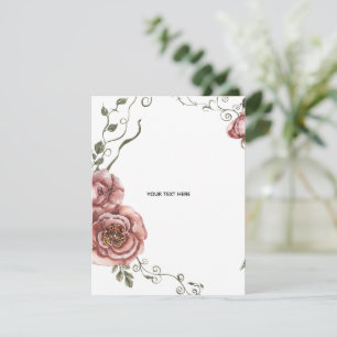 Carte De Correspondance Créez votre propre floral 