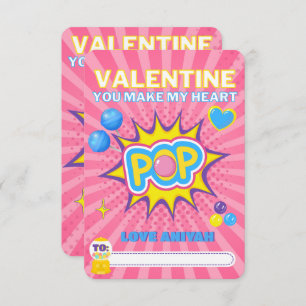 Carte De Correspondance Cube Bubble Gum Classe Valentine Photo