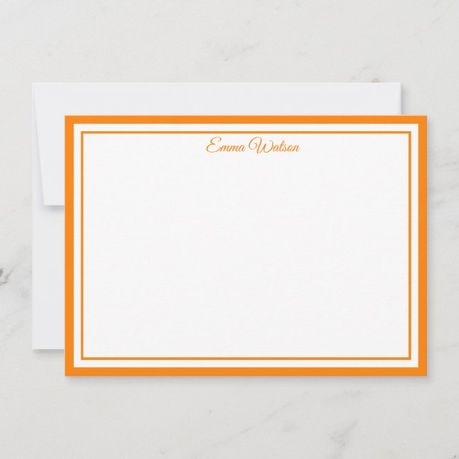 Carte De Correspondance Custom Name Note Card (Devant)
