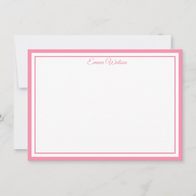 Carte De Correspondance Custom Name Note Card (Devant)