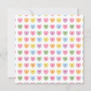 Carte De Correspondance Cute drôle girly conversation personnalisée bonbon