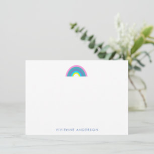 Carte De Correspondance Cute et coloré géométrique arc-en-ciel personnalis