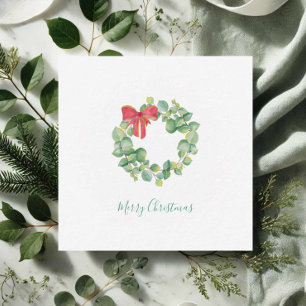 Carte De Correspondance Cute Eucalyptus Wreath Watercolor