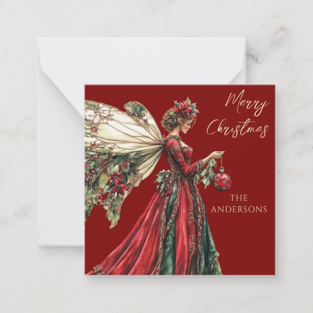 Carte De Correspondance Cute Forestcore Vacances Fées (Devant)